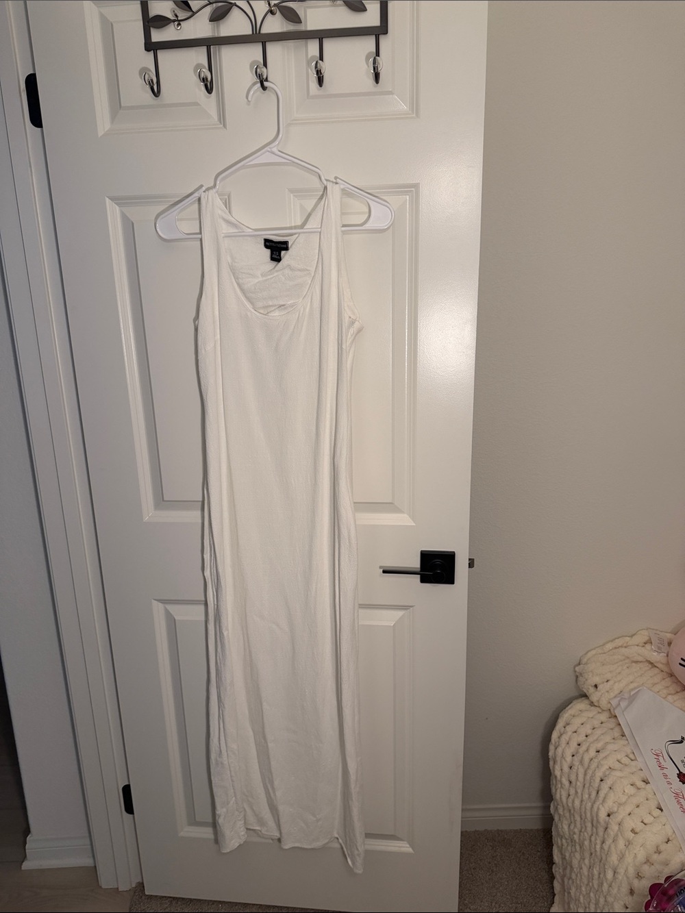 PrettyLittleThing White Sleeveless Maxi Dress
